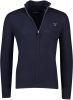 Gant Vest EXTRAFINE LAMBSWOOL ZIP CARD hoge kraag, over de gehele lengte te sluiten online kopen