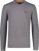 Hugo Boss sweater Westart grijs effen katoen ronde hals online kopen