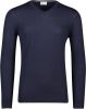 Profuomo Fijngebreide pullover van merino wol met V hals online kopen