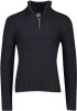 Superdry gemêleerde grofgebreide trui JACOB HENLEY thu concrete twist online kopen