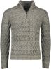 Vanguard Trui Knitted Half Zip Grijs Melange , Groen, Heren online kopen