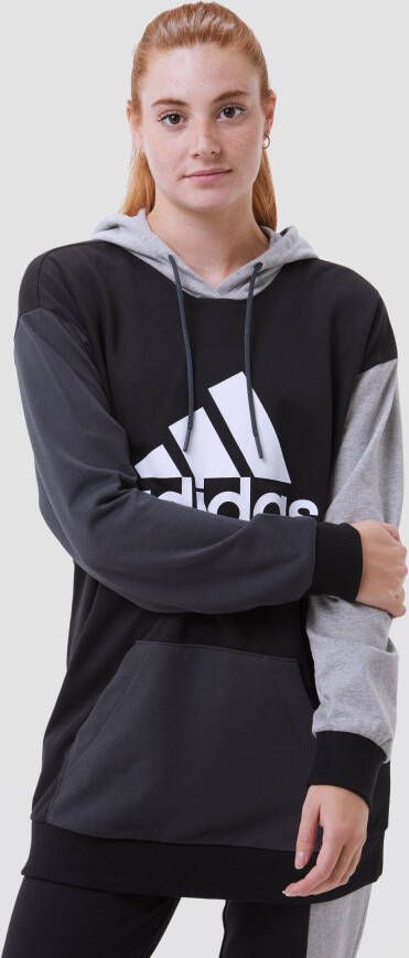 Adidas essentials colorblock logo oversized trui zwart/grijs dames heren online kopen