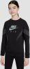 Nike Air Sweatshirt van sweatstof voor meisjes Black/Dark Smoke Grey online kopen