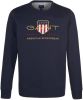 Gant Archive Shiel Crew Neck Sweatshirt , Blauw, Heren online kopen
