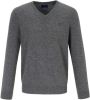 Gant Fijngebreide pullover van lamswol met V-hals online kopen