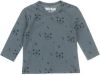 Dirkje baby longsleeve met biologisch katoen grijsgroen/donkerblauw online kopen