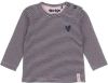 Dirkje baby gestreepte longsleeve met biologisch katoen donkerblauw/roze online kopen