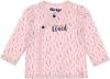 Dirkje baby longsleeve met biologisch katoen lichtroze/donkerblauw online kopen