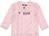 Dirkje baby longsleeve met biologisch katoen lichtroze/donkerblauw online kopen