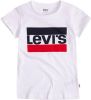 Levis Girls' Sportswear Logo T Shirt Junior White/Red/Navy Kind online kopen