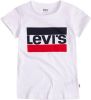 Levis Girls' Sportswear Logo T Shirt Junior White/Red/Navy Kind online kopen