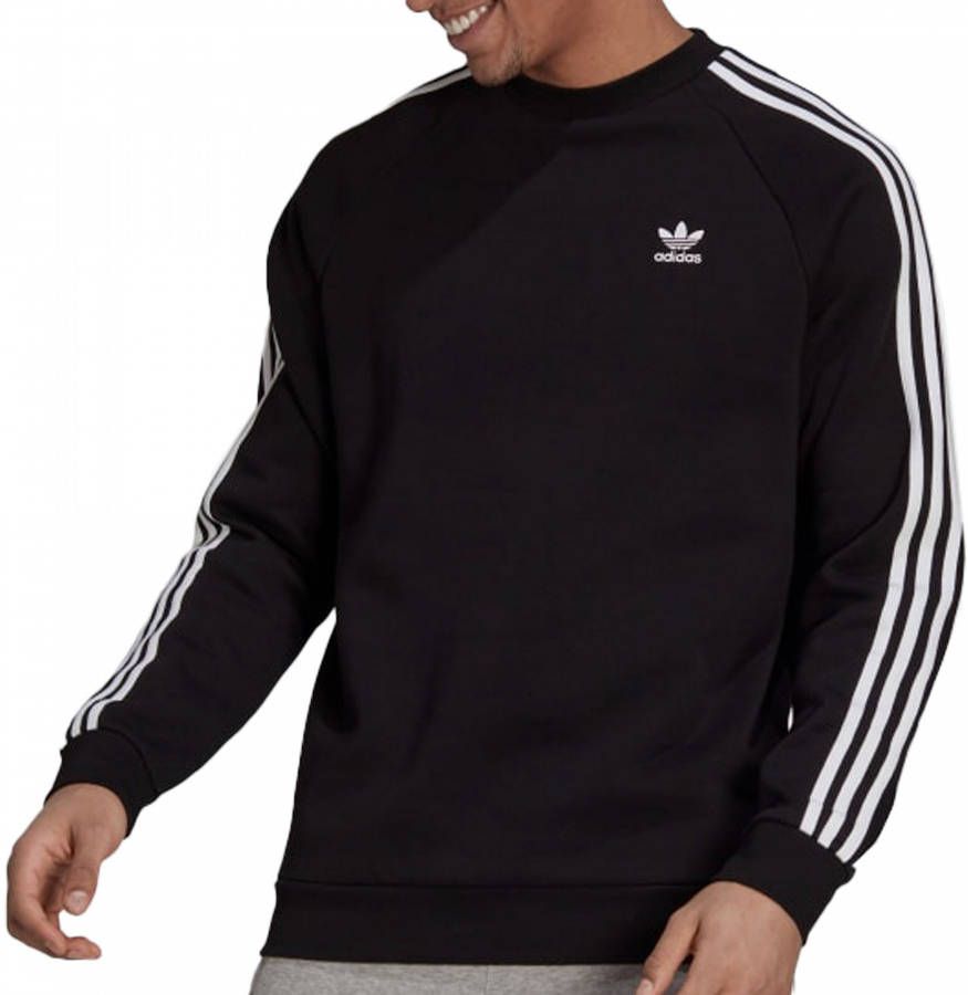 Adidas Originals adidas Sweatshirt Adicolor Classics 3 Stripes Crew Zwart/Wit online kopen