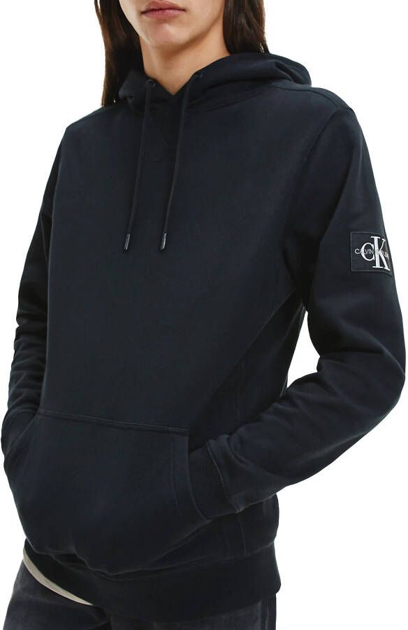 Calvin klein Jeans J30J314036 Badge Hoodie Sweater Men Black Jeans, Zwart, Heren online kopen
