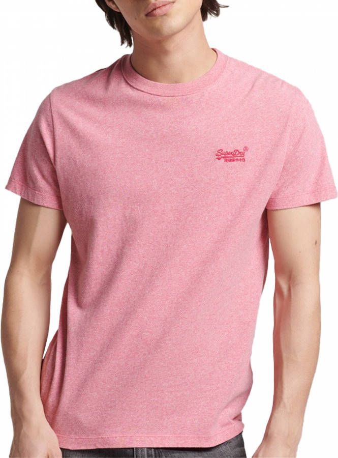 Superdry T shirt van biologisch katoen met logoborduring online kopen