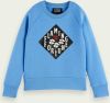 Scotch and Soda Truien Kids Artwork Sweatshirt Blauw online kopen