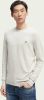 Scotch and Soda Truien Essentials Classic crewneck pullover Wit online kopen