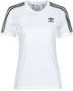 Adidas Originals Adicolor Classics 3 Stripes T shirt White Dames online kopen