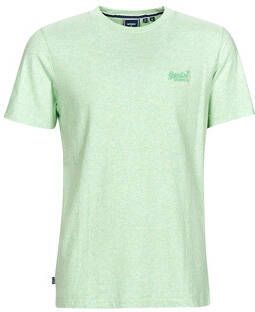 Superdry T shirt van biologisch katoen met logoborduring online kopen