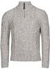 Superdry gemêleerde grofgebreide trui JACOB HENLEY thu concrete twist online kopen