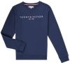 Tommy Hilfiger unisex sweater met logo donkerblauw online kopen