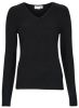 Vila Viril L/S V Neck Knit TOP , Zwart, Dames online kopen