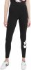 Nike Sportswear Essential Legging met hoge taille en graphic voor dames Black/White Dames online kopen