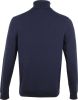 Fred Perry Hoge nek trui met geborduurd logo man K9552 Navy , Blauw, Heren online kopen