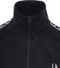 Fred Perry Taped Track Jacket Carbon Donkerblaw , Blauw, Heren online kopen