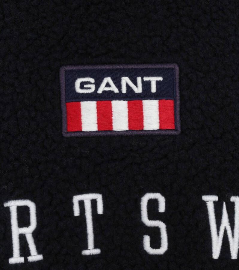 Gant Fleece trui d2. retro flag fleece hoodie 2067002/433 online kopen
