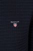 Gant vest met logo donkerblauw effen katoen opstaande kraag online kopen
