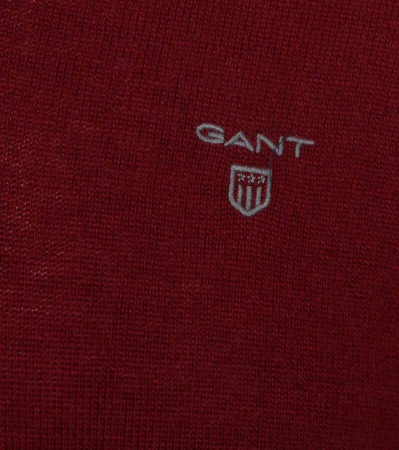 Gant Trui Lamswol V Neck Bordeaux , Rood, Heren online kopen