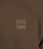 Hugo Boss sweater bordeaux effen katoen ronde hals online kopen