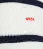 New Zealand trui wit gestreept katoen ronde hals met logo online kopen