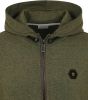 No Excess sweater full zipper hooded sage green(17100822sn 173 ) online kopen