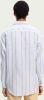 Scotch & Soda Blauw/wit Gestreepte Casual Overhemd Regular Fit Yarn Dyed Cotton linen Blend Shirt online kopen