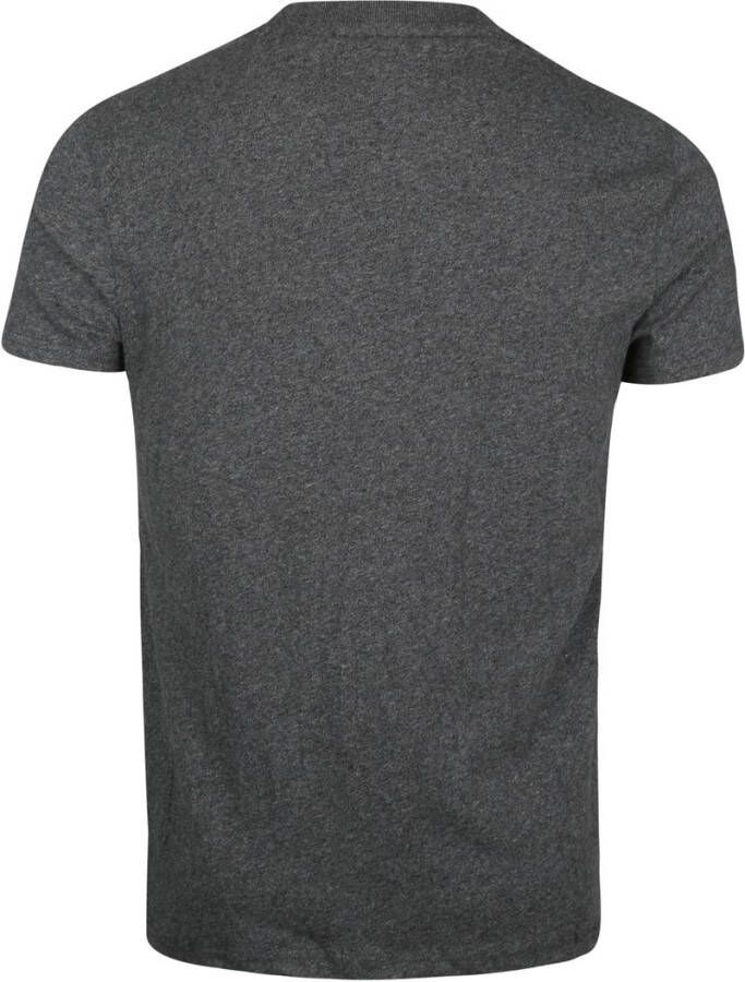 Superdry T shirts Organic Cotton Vintage Logo Embroidered T Shirt Donkergrijs online kopen