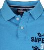 Superdry Blauw gemeleerd Classic Superstate polo online kopen