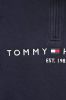 Tommy Hilfiger vest donkerblauw effen katoen opstaande kraag online kopen