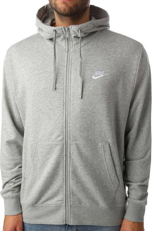Nike Sportswear Club Hoodie met rits voor heren Grijs online kopen