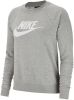 Nike Sportswear Essential Fleece sweatshirt met ronde hals voor dames Grijs online kopen