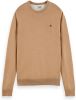 Scotch & Soda Pullover classic crew neck camel melange(165322 0760 ) online kopen