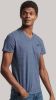Superdry T shirts Organic Cotton Essential Logo V Neck T Shirt navy online kopen