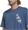Adidas performance T shirt met korte mouwen en drievoudig logo online kopen