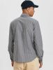 Anerkjendt Blauw/wit Gestreepte Casual Overhemd Aklouis Stripe Chambray Shirt online kopen