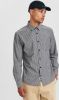 Anerkjendt Blauw/wit Gestreepte Casual Overhemd Aklouis Stripe Chambray Shirt online kopen