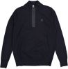 Butcher of Blue Clifden Halfzip pullover blauw 890 , Blauw, Heren online kopen