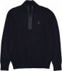 Butcher of Blue Clifden Halfzip pullover blauw 890 , Blauw, Heren online kopen