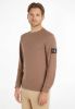 Calvin Klein Shirt met lange mouwen MONOLOGO BADGE WAFFLE LS TEE online kopen