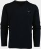 Gant Fijngebreide pullover met V hals en logoborduring online kopen