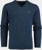 Gant Fijngebreide pullover met V hals en logoborduring online kopen